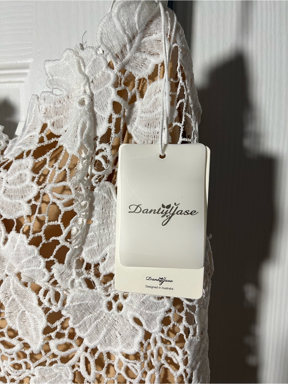 NWT Lace Maxi Dress with Intricate Detailing - Picture 9 of 12